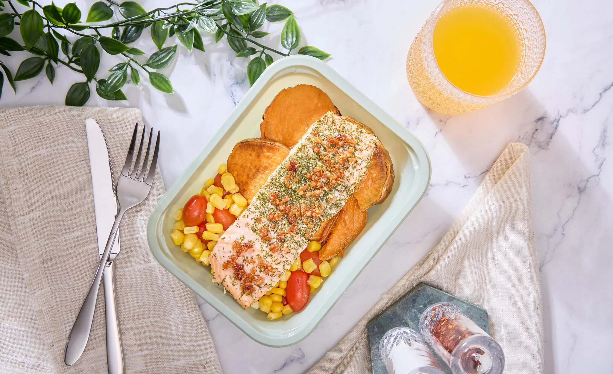 Power Meal Box - Fish #2 - Garlic Herb Salmon